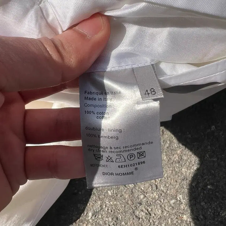 [BUNJANG] Dior Homme 06SS Hedi Slimane White Blazer Jacket / 디올옴므 06SS 에디 시절 피크드 라펠 화이트 블레이저