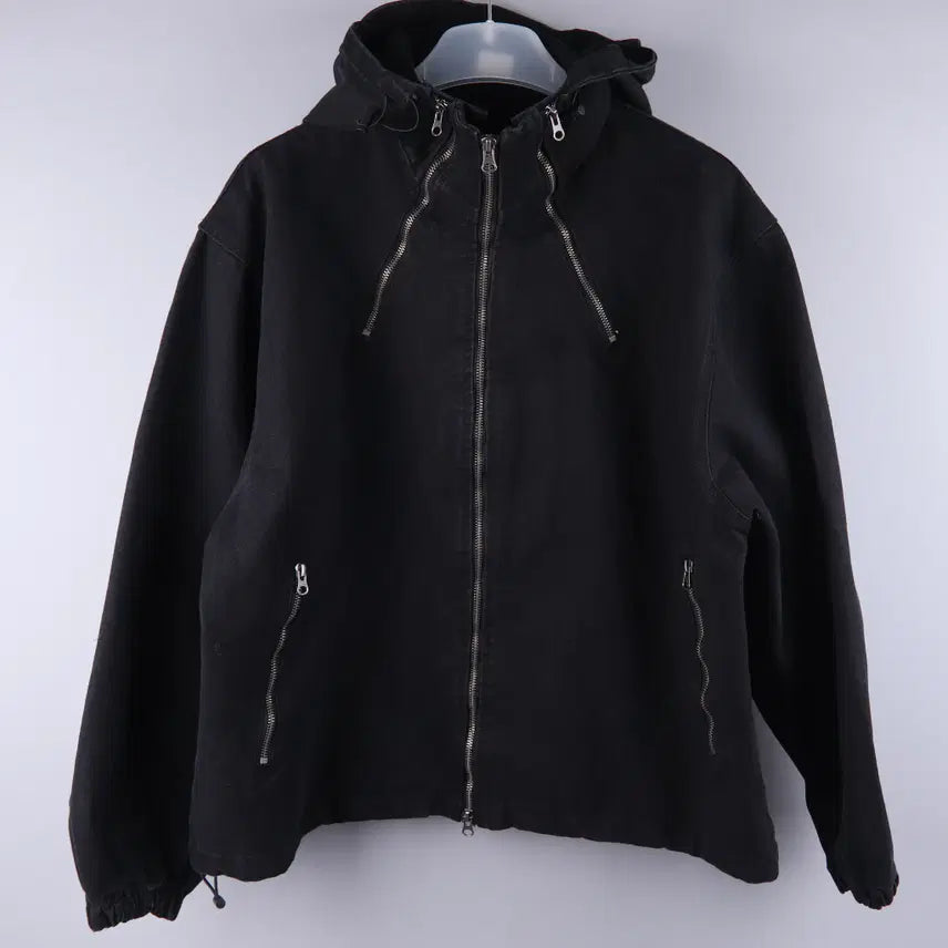 [BUNJANG] Vintage Denim Hooded Work Jacket (F) / 빈티지 데님 후드 워크 자켓 (F)