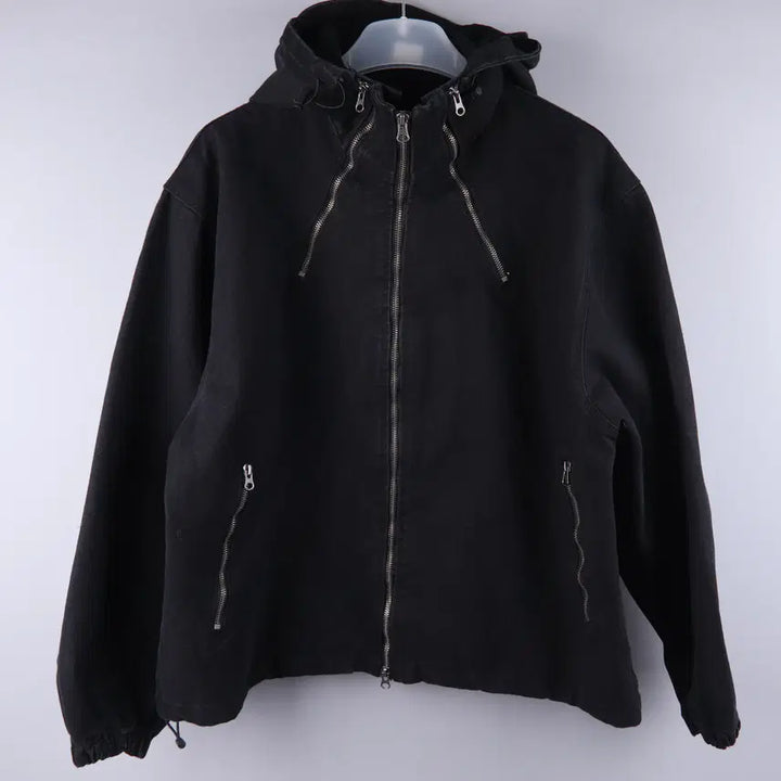 [BUNJANG] Vintage Denim Hooded Work Jacket (F) / 빈티지 데님 후드 워크 자켓 (F)