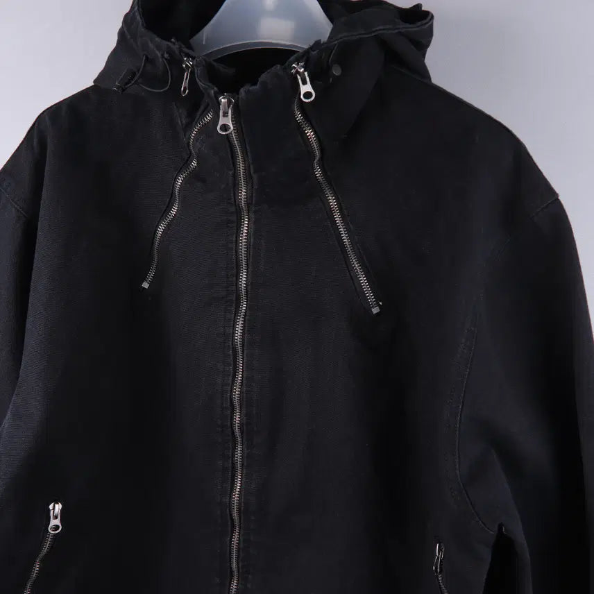 [BUNJANG] Vintage Denim Hooded Work Jacket (F) / 빈티지 데님 후드 워크 자켓 (F)