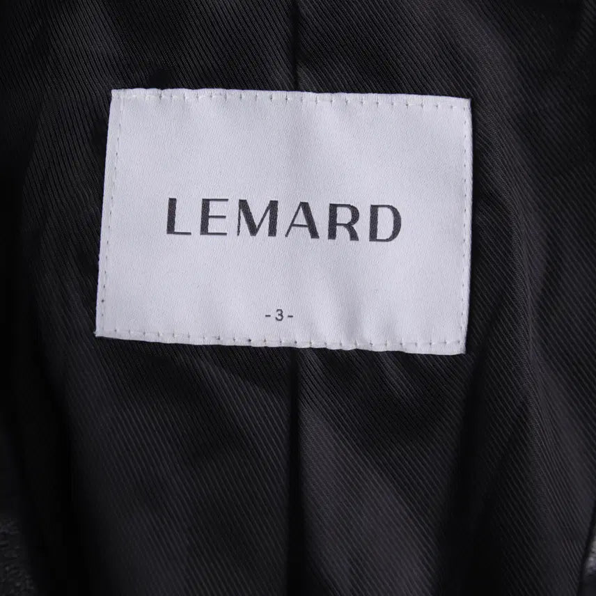 [BUNJANG] 르마드 Hourglass Leather Jacket Black / 르마드 아워글래스 레더 자켓 블랙 (3)