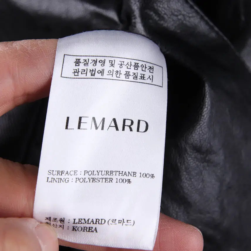 [BUNJANG] 르마드 Hourglass Leather Jacket Black / 르마드 아워글래스 레더 자켓 블랙 (3)