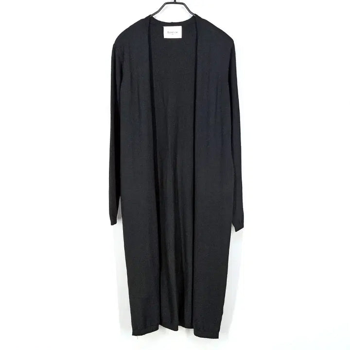 [SOLD OUT] 베르니스 여성 춘추 양옆버튼 오픈형 롱가디건 블랙85 (HU43237)