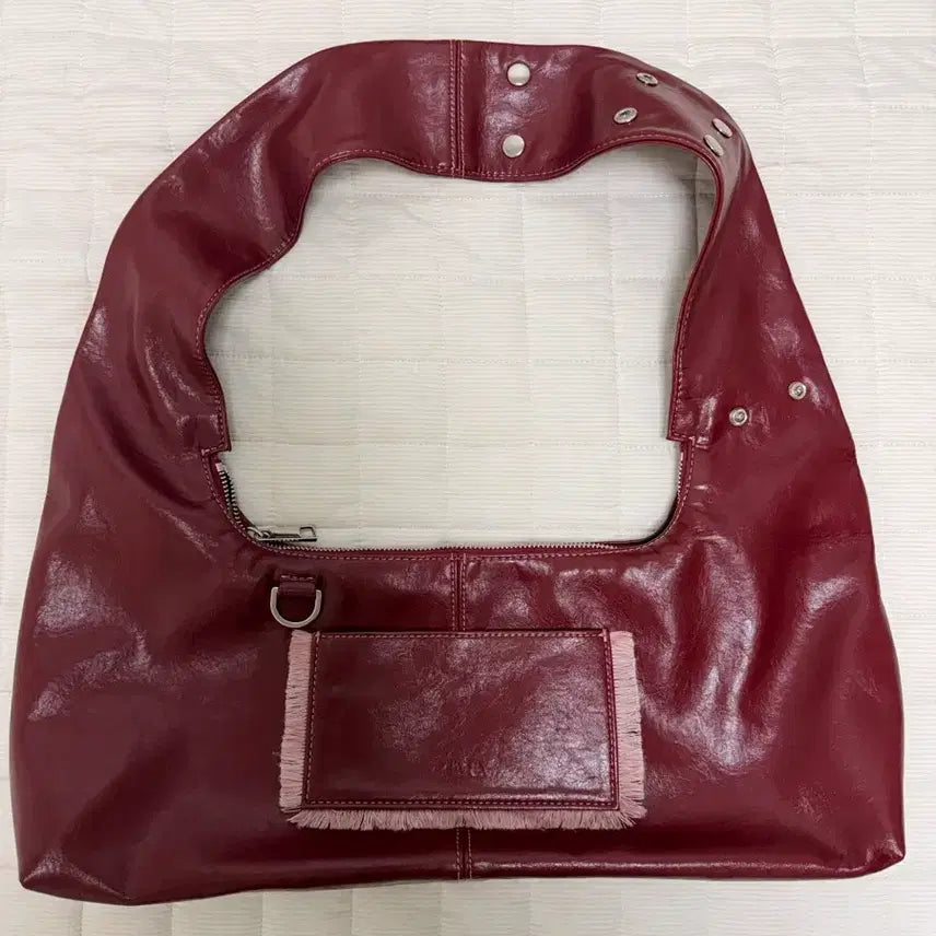[BUNJANG] Hieta Tina Cherry Red Hobo Bag / 히에타 Tina 체리레드 호보백