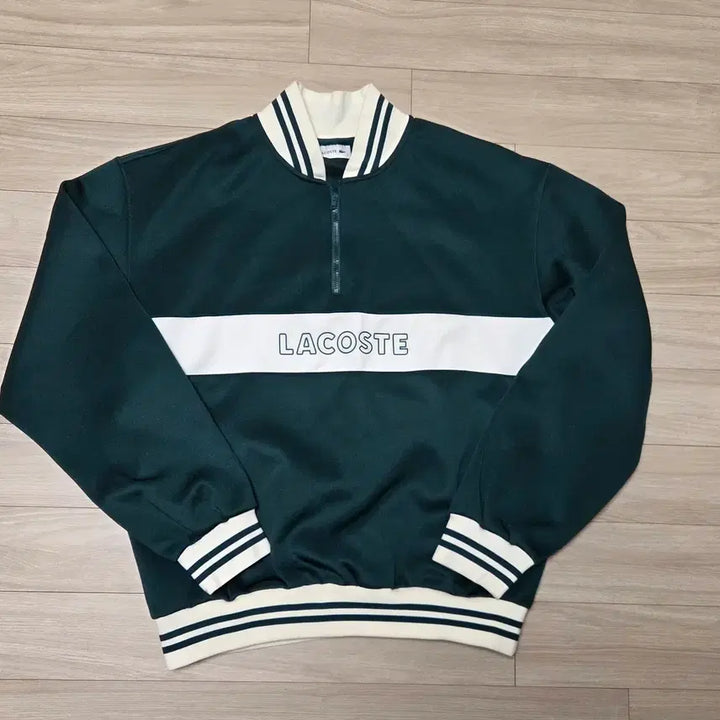 [BUNJANG] Lacoste Heritage Anorak Half-Zip Sweatshirt / 라코스테 헤리티지 아노락 반집업 스웻 셔츠
