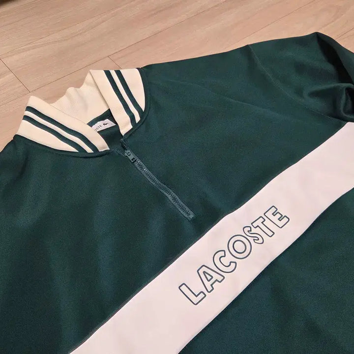 [BUNJANG] Lacoste Heritage Anorak Half-Zip Sweatshirt / 라코스테 헤리티지 아노락 반집업 스웻 셔츠