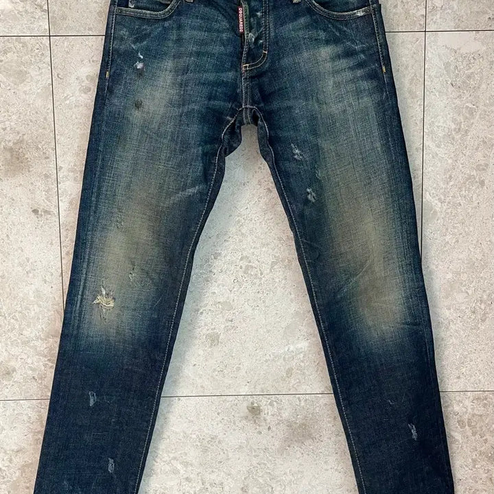 [BUNJANG] Dsquared2 Denim Jeans / 디스퀘어드2 데미지 워싱 청바지 44 정품
