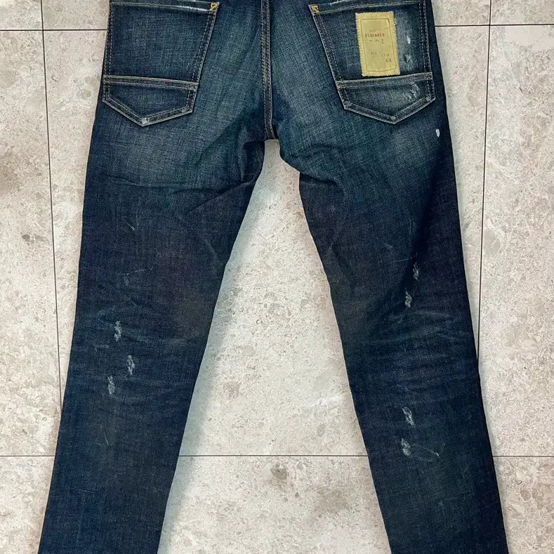 [BUNJANG] Dsquared2 Denim Jeans / 디스퀘어드2 데미지 워싱 청바지 44 정품