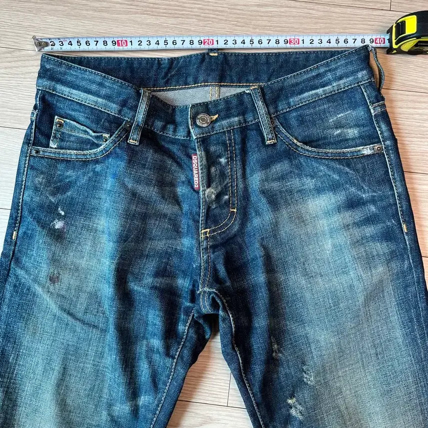 [BUNJANG] Dsquared2 Denim Jeans / 디스퀘어드2 데미지 워싱 청바지 44 정품