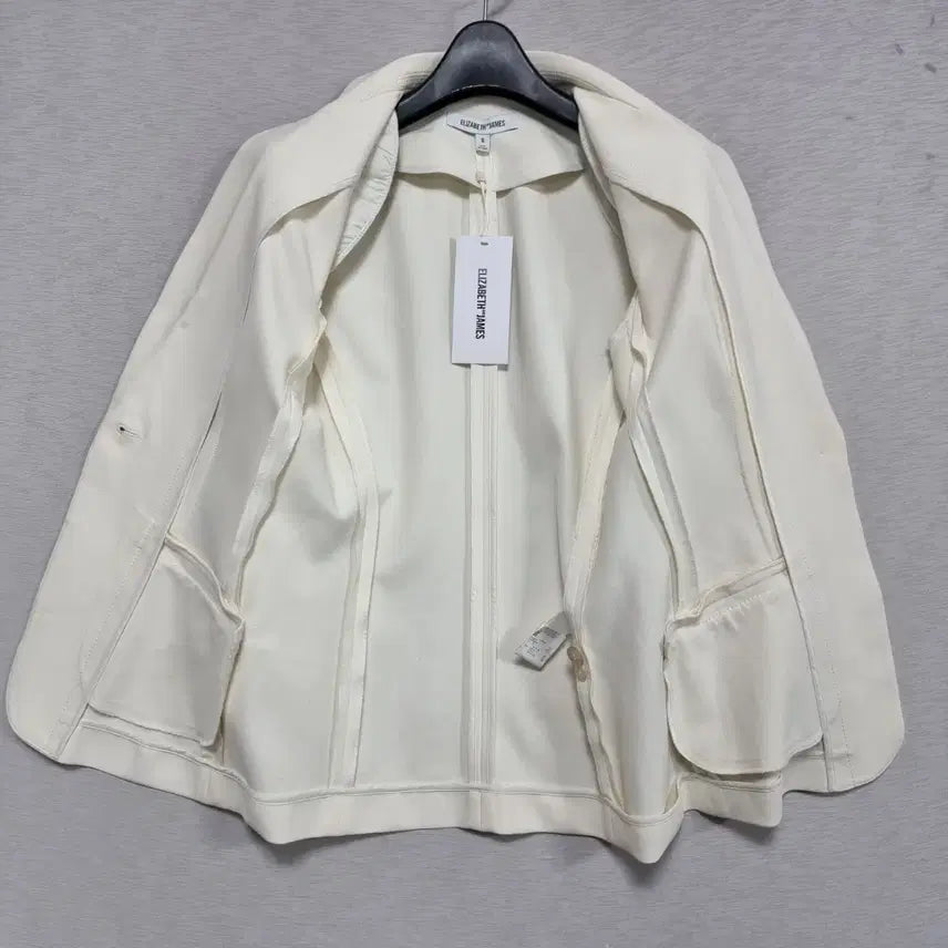 [BUNJANG] Elie Tahari Spring/Autumn White Jacket / ㅡ새상품 엘리베스앤제임스 봄가을 자켓 여44-슬림55 ㅡ0605