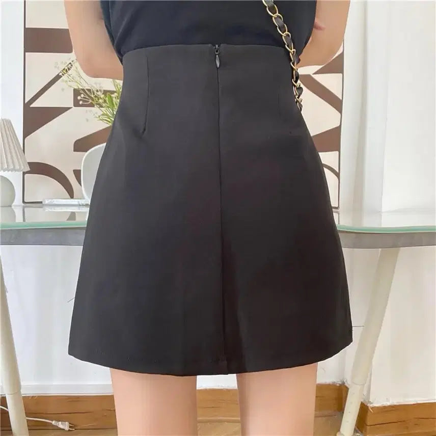 [BUNJANG] Unique Colorblock Skirt / [새상품] 유니크 배색 스커트