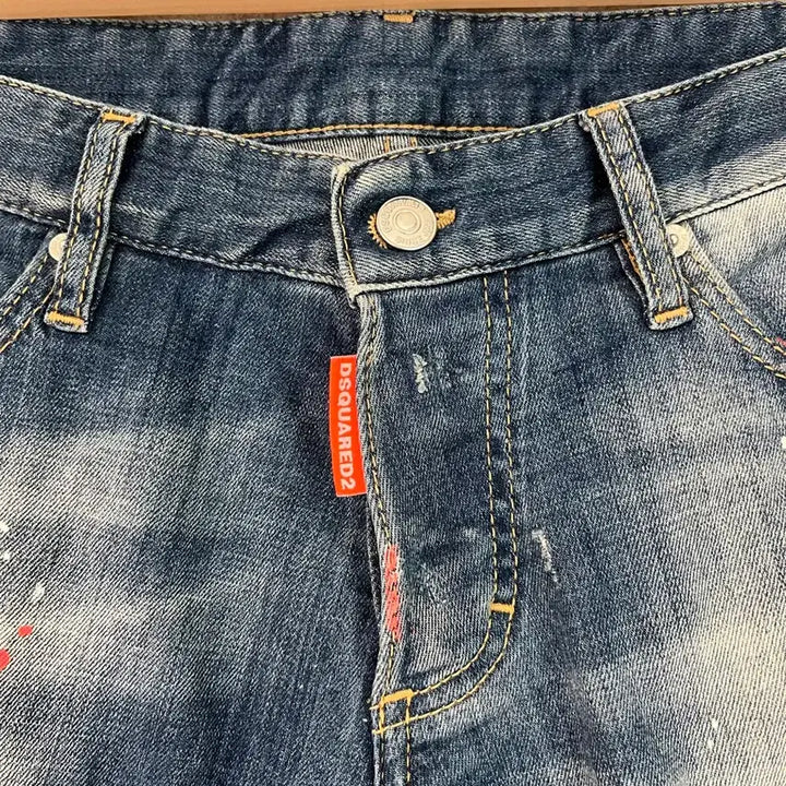 [SOLD OUT] 디스퀘어드2 데미지 워싱 슬림핏 청바지 44 정품