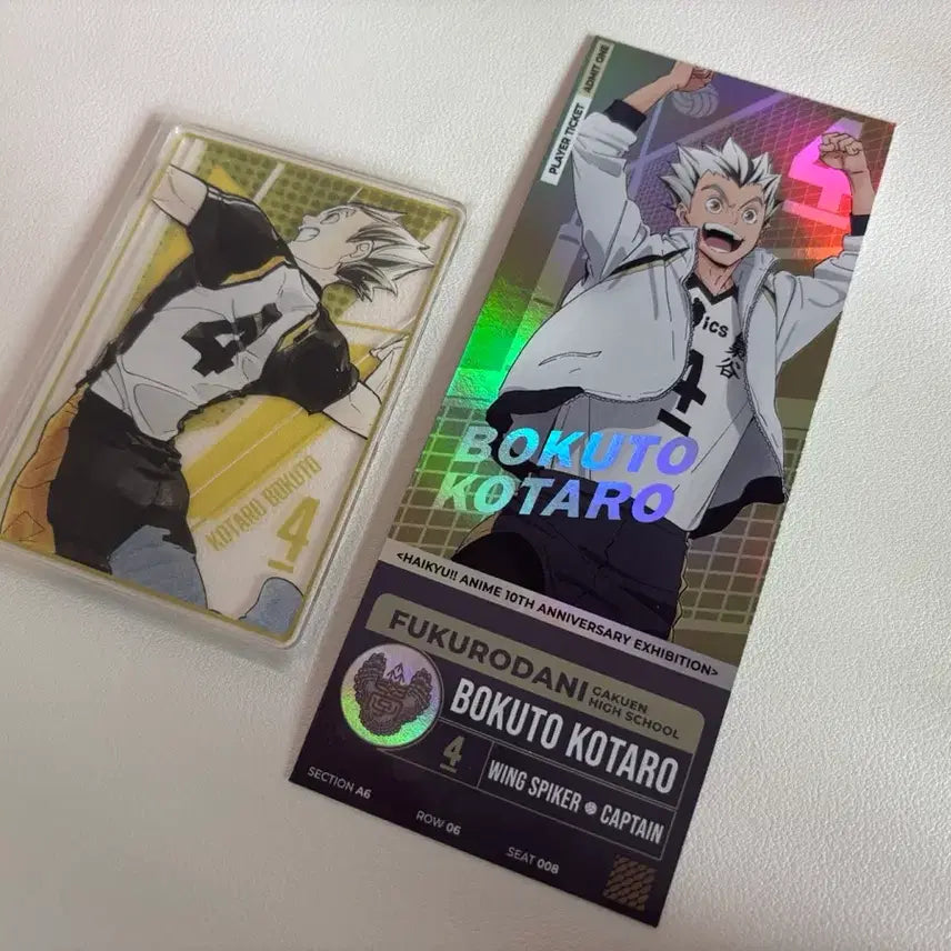 [BUNJANG] Haikyu Bokuto Koutaro Acrylic Card + Character Ticket / 하이큐 보쿠토 스테이터스 아크릴 카드 + 캐릭터 티켓