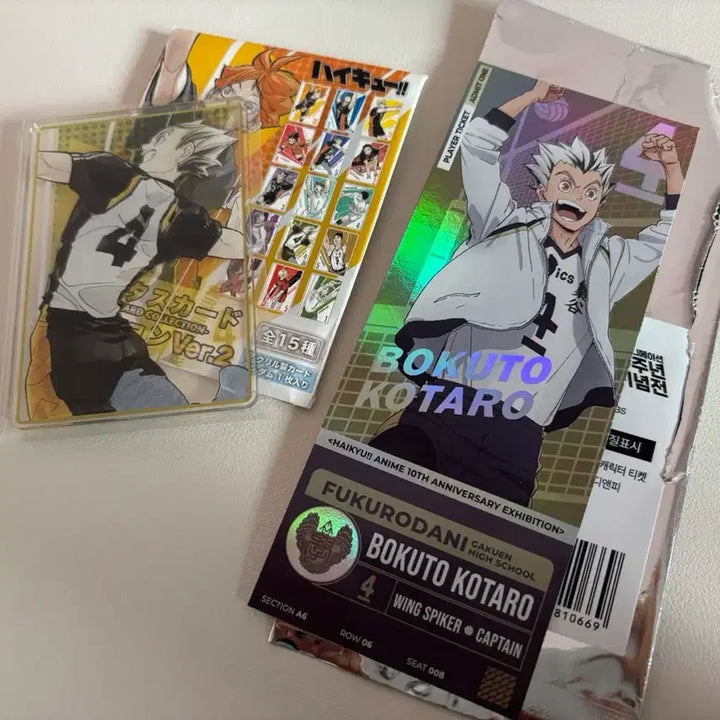 [BUNJANG] Haikyu Bokuto Koutaro Acrylic Card + Character Ticket / 하이큐 보쿠토 스테이터스 아크릴 카드 + 캐릭터 티켓