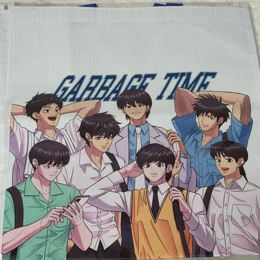 [BUNJANG] Gabage Time Pop-up Tarpaulin Bag and Sticker / 가비지타임 팝업 타포린백 스티커