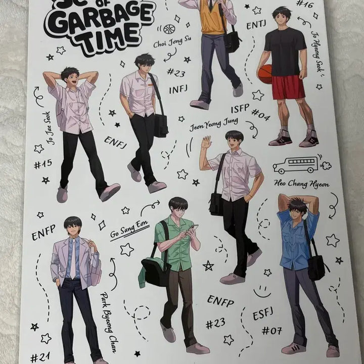 [BUNJANG] Gabage Time Pop-up Tarpaulin Bag and Sticker / 가비지타임 팝업 타포린백 스티커