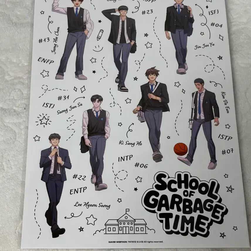 [BUNJANG] Gabage Time Pop-up Tarpaulin Bag and Sticker / 가비지타임 팝업 타포린백 스티커