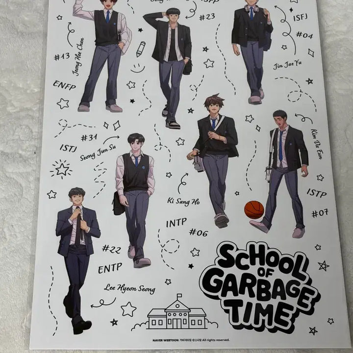 [BUNJANG] Gabage Time Pop-up Tarpaulin Bag and Sticker / 가비지타임 팝업 타포린백 스티커