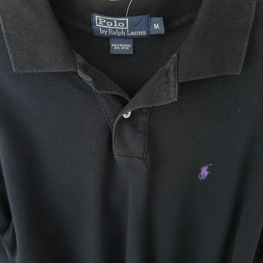 [BUNJANG] Polo Ralph Lauren Long Sleeve Polo Shirt / 폴로 랄프로렌 긴팔 카라티 진네이비 (사이즈M)