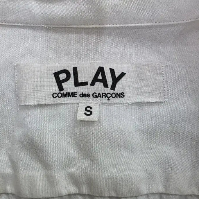 [BUNJANG] Comme des Garcons PLAY White Shirt / 꼼데가르송 PLAY 화이트 셔츠 ~55