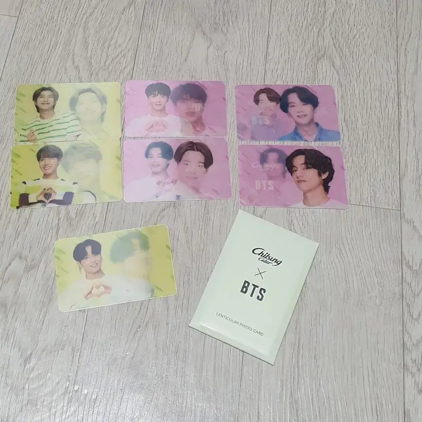 [BUNJANG] BTS Chilsung Cider Lenticular Photocard Bundle Set / BTS 칠성사이다 렌티큘러 포토카드 풀세트(한정판)