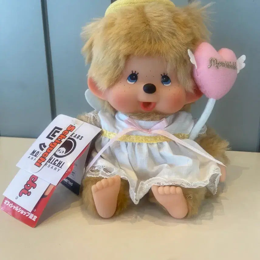 [BUNJANG] Monchhichi 50th Anniversary Love Angel Monchhichi Doll / 몬치치 50주년 러브엔젤 몬치치