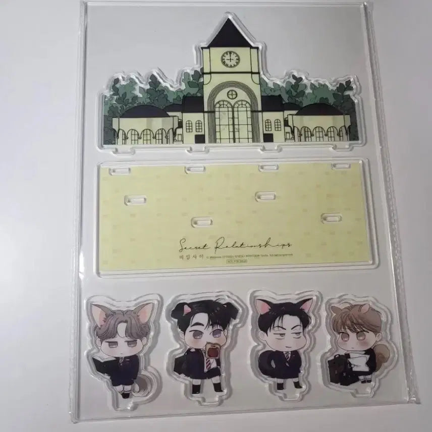 [BUNJANG] Secret Relationship Webtoon Acrylic Stand / 웹툰 비밀사이 오디오북 패브릭 포스터 아크릴 스탠드 굿즈 새상품