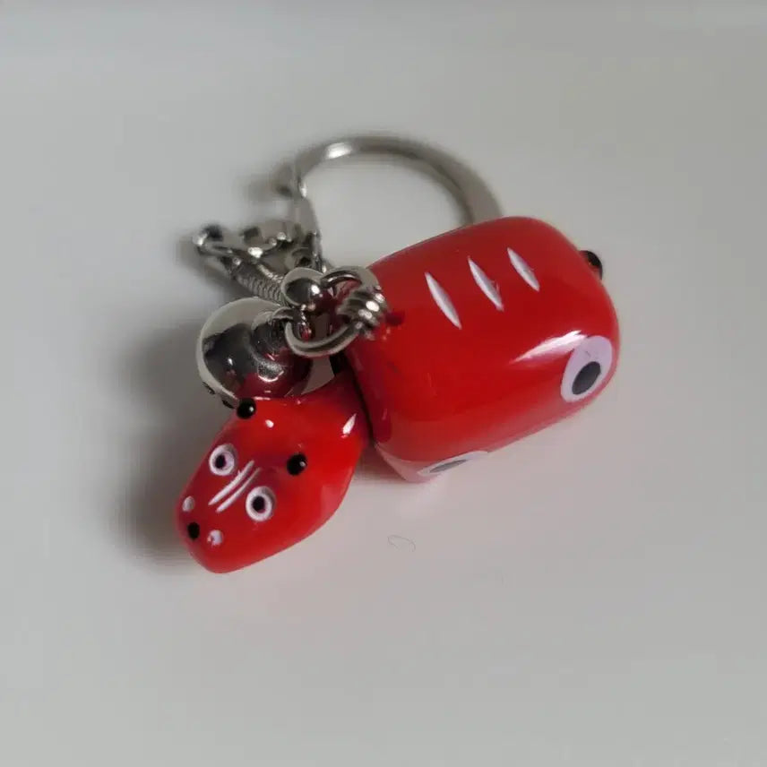 [BUNJANG] Red Character Keychain - New / 일본관광지 빨간 캐릭터 키링 새상품