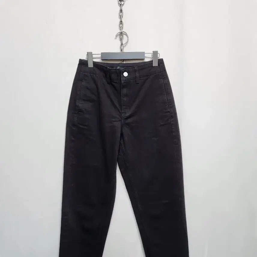 [BUNJANG] Theory Black Cotton Pants / 띠어리 배기핏 블랙면바지
