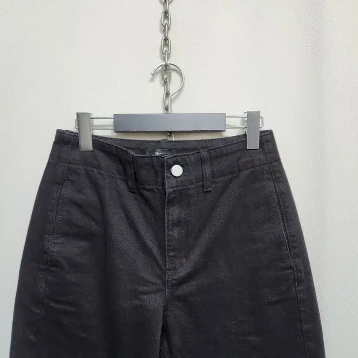 [BUNJANG] Theory Black Cotton Pants / 띠어리 배기핏 블랙면바지