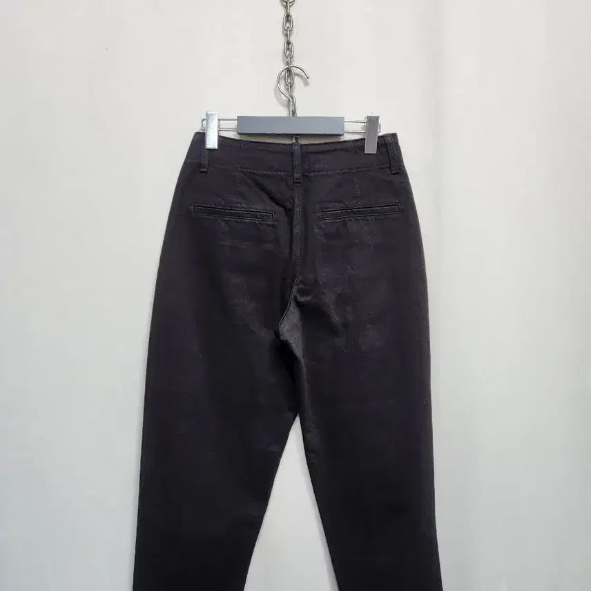 [BUNJANG] Theory Black Cotton Pants / 띠어리 배기핏 블랙면바지