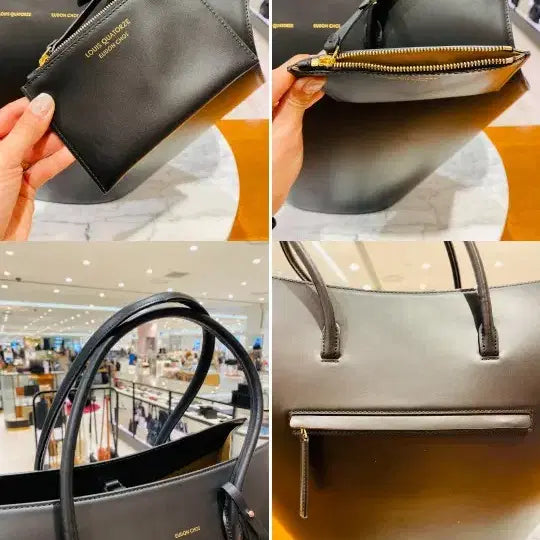 [BUNJANG] Louis Quatorze Renata Signature Leather Tote Bag / 루이까또즈 르나타 시그니쳐 가죽토트백