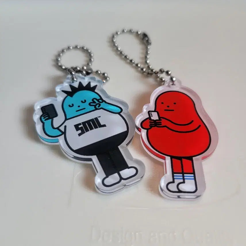 [BUNJANG] Samsung Sticky Monster Lab SML Keychain Set (2 pcs) / 삼성 스티키몬스터랩 SML 키링 (2개)