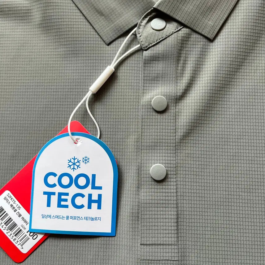 [BUNJANG] Seamless Tech Collar T-Shirt / <봄신상품> 심리스테크 카라티 (고신축성)