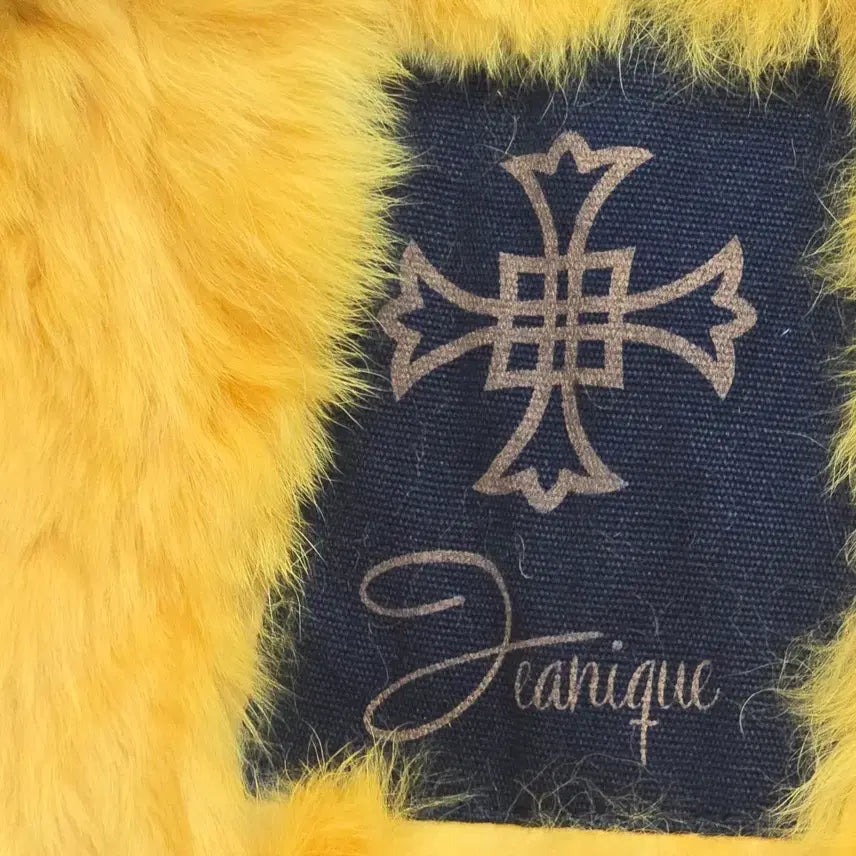 [BUNJANG] Y2K Vintage Denim Fur Jacket / Y2K luxury 빈티지 스타일 데님 퍼 자켓  [C40214]