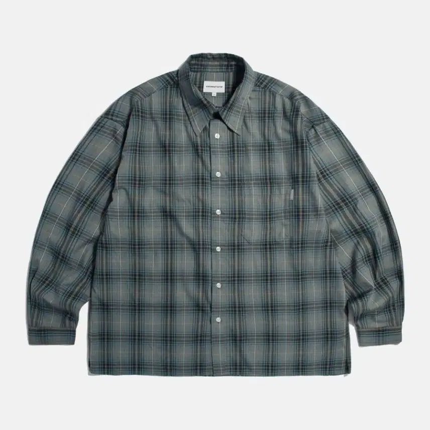 [BUNJANG] Espionage Checkered Shirt Vintage Blue L Size / (새상품) 에스피오나지 체크셔츠 빈티지 블루 L사이즈