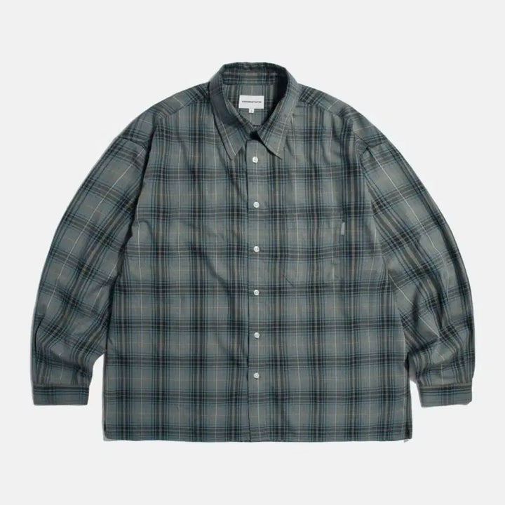 [BUNJANG] Espionage Checkered Shirt Vintage Blue L Size / (새상품) 에스피오나지 체크셔츠 빈티지 블루 L사이즈