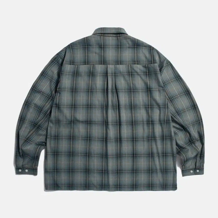 [BUNJANG] Espionage Checkered Shirt Vintage Blue L Size / (새상품) 에스피오나지 체크셔츠 빈티지 블루 L사이즈