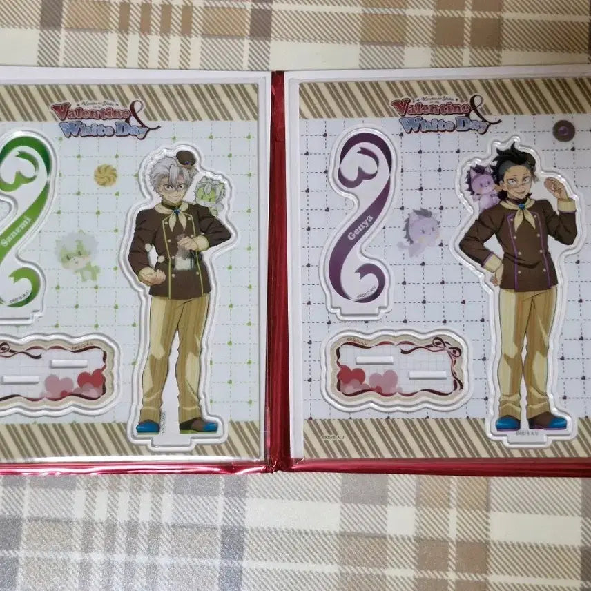 [BUNJANG] Demon Slayer Valentine Sanemi Genya Acrylic Stand Bundle Set / 귀멸의 칼날 발렌타인 시나즈가와 사네미 겐야 아크릴 스탠드 일괄