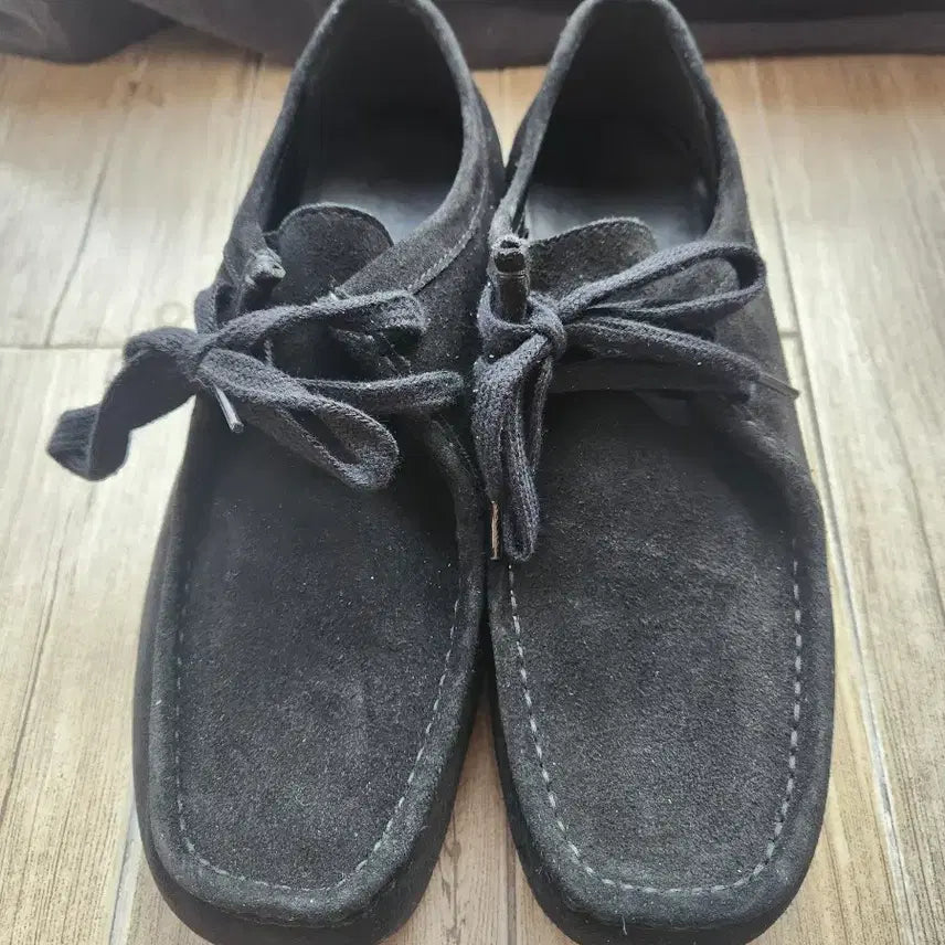 [BUNJANG] GU Real Leather Moccasin (Black) / GU 리얼레더 모카신 블랙 (270)