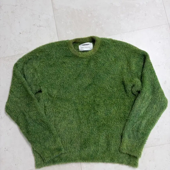 [BUNJANG] NoManual Cropped Hairy Knit Sweater / [M] 노매뉴얼 크롭 헤어리 니트