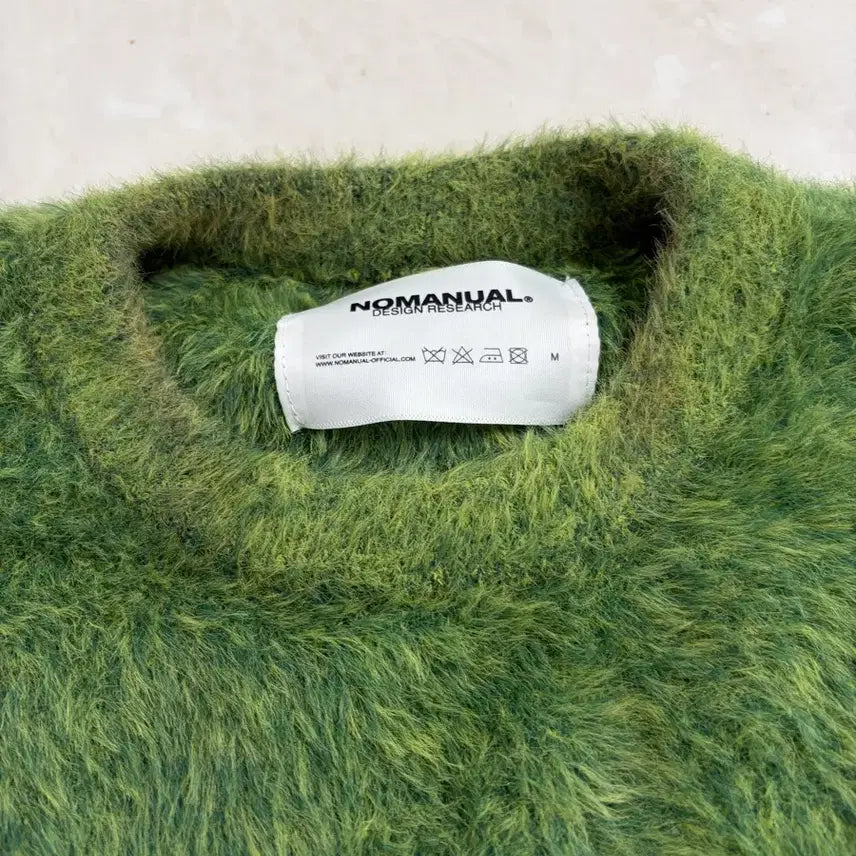 [BUNJANG] NoManual Cropped Hairy Knit Sweater / [M] 노매뉴얼 크롭 헤어리 니트