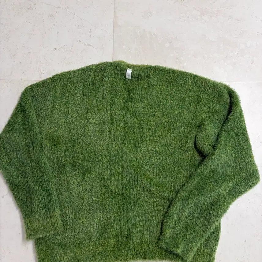 [BUNJANG] NoManual Cropped Hairy Knit Sweater / [M] 노매뉴얼 크롭 헤어리 니트