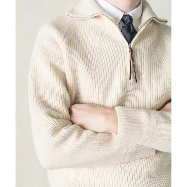 [BUNJANG] Boogie Holiday Half-Zip Knit Sweater / 부기홀리데이 하프집업 니트