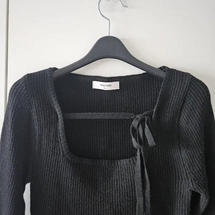 [BUNJANG] Square Neck Knit Top / 스퀘어넥니트티셔츠