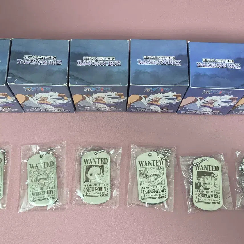 [BUNJANG] One Piece Metal Keyring Full Set / 원피스 랜덤 메탈키링 8종 풀세트