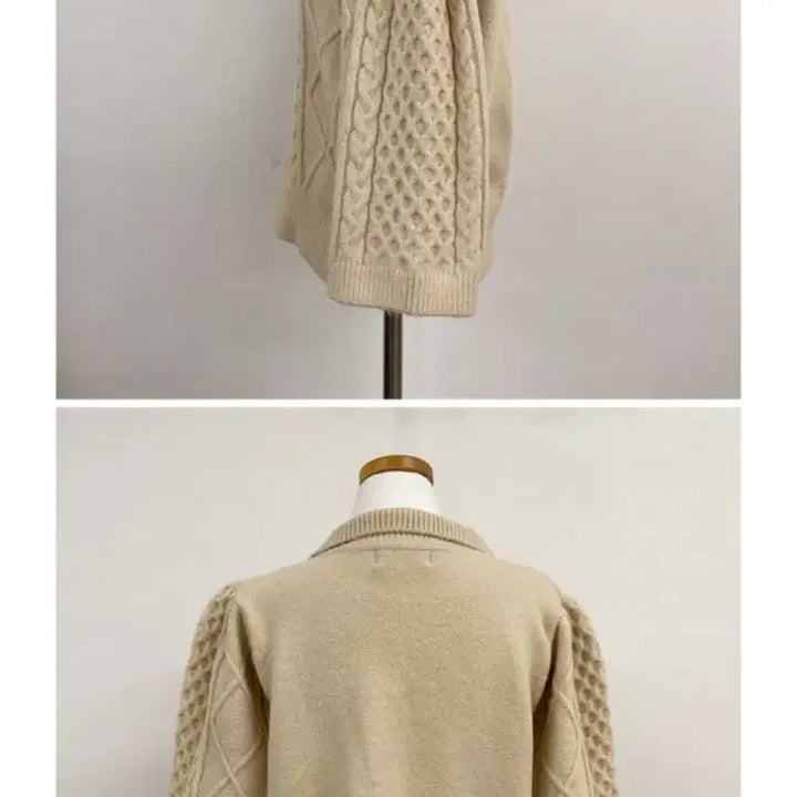 [BUNJANG] Oiny Orosy Garden Half Knit Cream / 오이니 오로지 가든 하프 니트 크림색 [o,rosy] garden hal