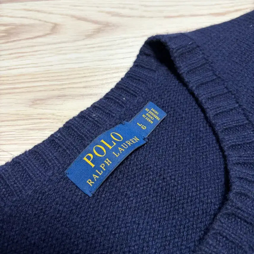 [BUNJANG] Polo Ralph Lauren Crest Bear Knit Sweater L / 폴로 랄프로렌 크레스트 베어 니트 라지 L