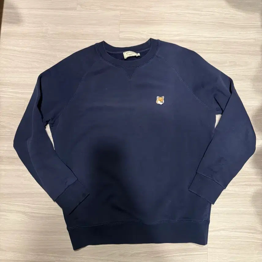 [BUNJANG] Maison Kitsune Fox Head Navy Sweatshirt / 정품 메종키츠네 폭스 헤드 네이비 맨투맨