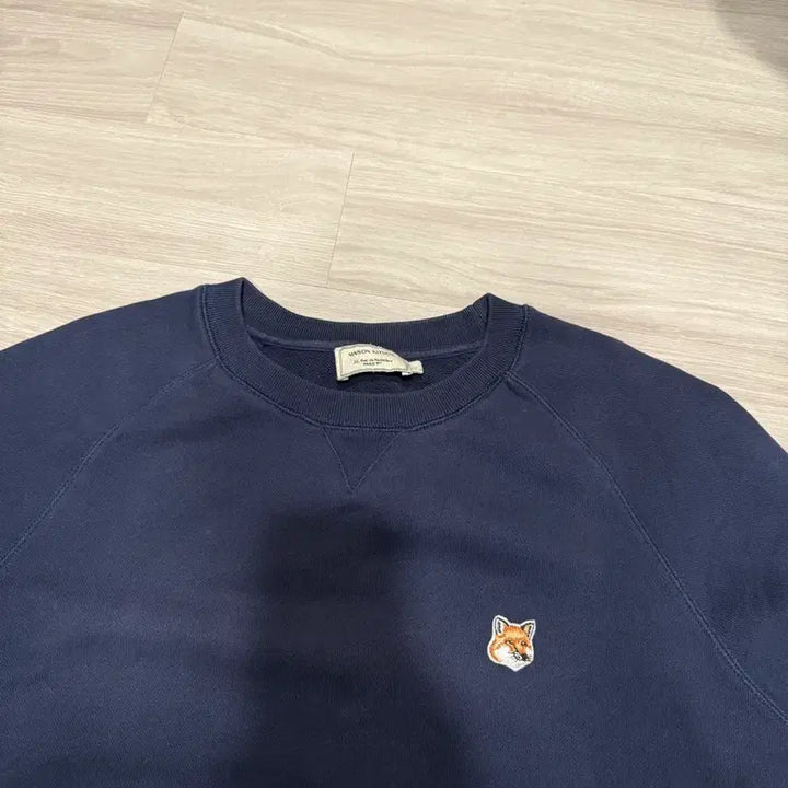 [BUNJANG] Maison Kitsune Fox Head Navy Sweatshirt / 정품 메종키츠네 폭스 헤드 네이비 맨투맨
